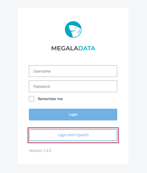Entering Megaladata with OpenID