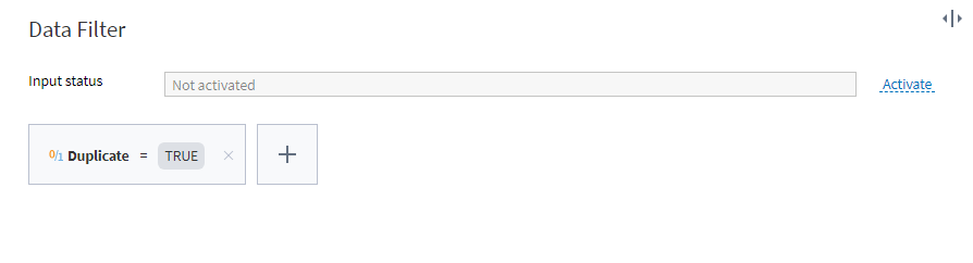 Setting up the row filter